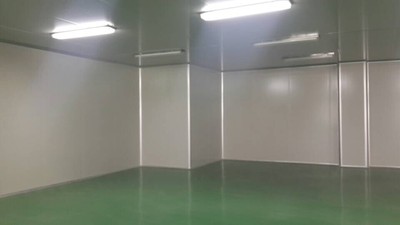 彩钢板隔断及吊顶（环氧树脂地板）