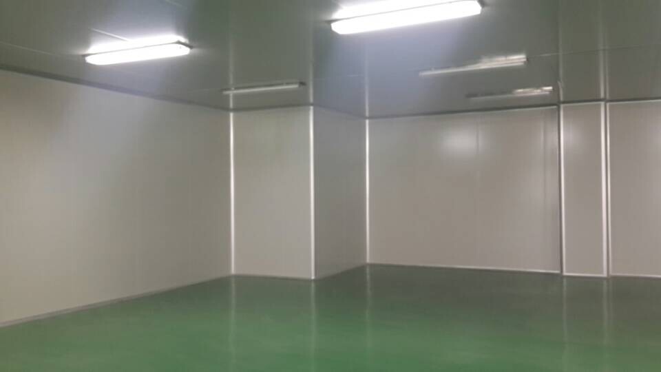 彩钢板隔断及吊顶（环氧树脂地板）